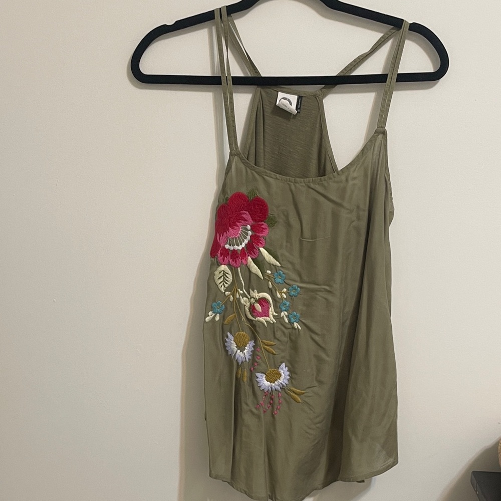 Akemi + Kin  size xs Olive Green Tank Top